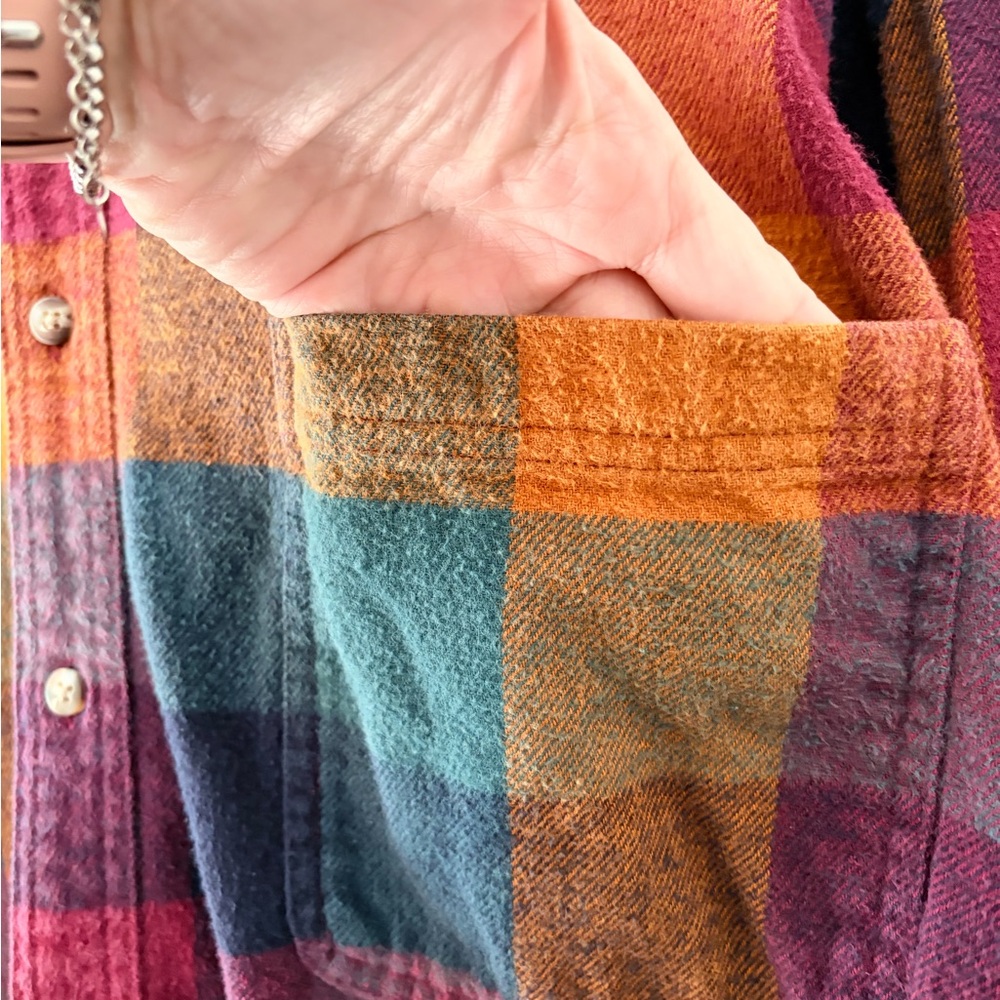 Structure Multicolor Plaid Button Down Shirt - image 10